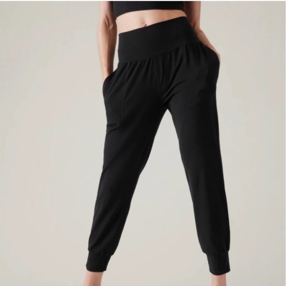 Athleta Salutation Rib Jogger Black Size XL Tall like new - Picture 1 of 7